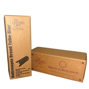 The Pampered Chef | Set of 2 Bread‎ Tubes | Star+Flower | Vintage Flower 1996